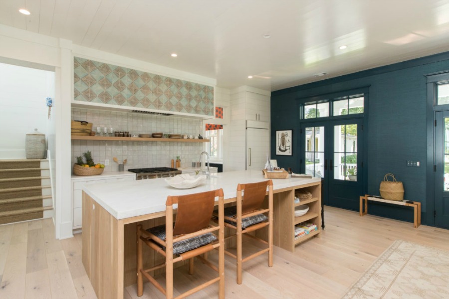 Kitchen in Modern Coastal Cottage Interior Design Inspiration in 2018 Coastal Living Idea House. Design by Jenny Keenan and architecture by Eric Moser.