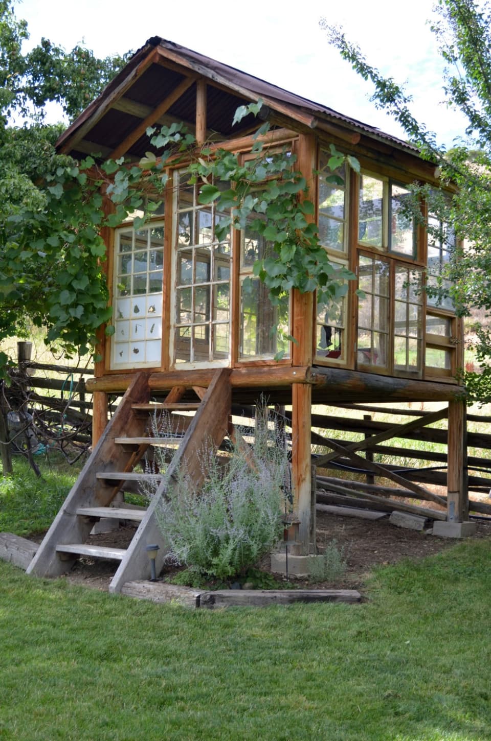 Beautiful elevated she shed in Erika Kottie book. Come explore She Shed Chic, Potting Shed & Backyard Inspiration.