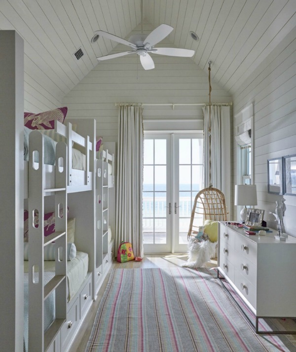 Luxurious classic coastal style bedroom design in a magnificent bespoke traditional home from architectural design firm Geoff Chick & Associates. #coastalstyle #coastaldecor #bedroomdesign #interiordesign