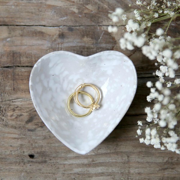 Heart ring dish. Shabby Chic Couture Design Inspiration from Rachel Ashwell!