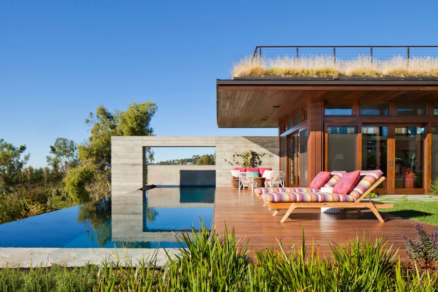 Magnificent modern home and pool with design by KAA.