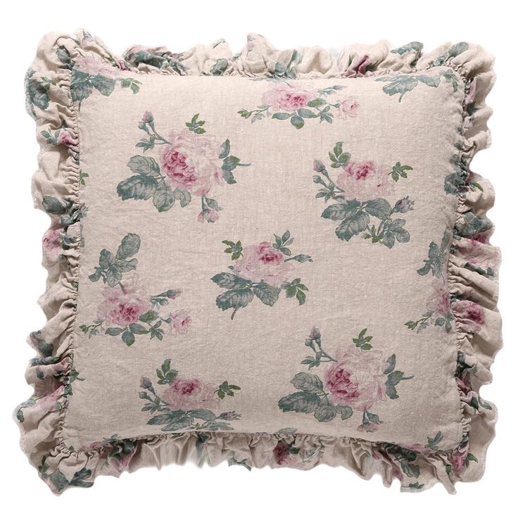 Rose Majesty Raspberry Pillow by Shabby Chic Couture (Rachel Ashwell).