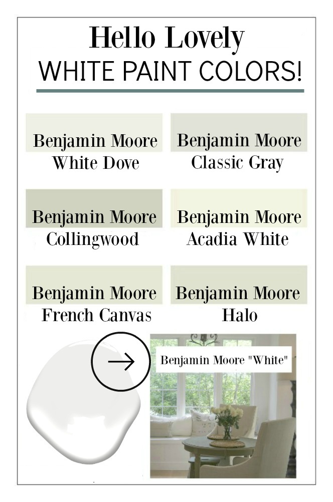 White paint color ideas from Hello Lovely Studio. #bestwhites #paintcolor #interiordesign