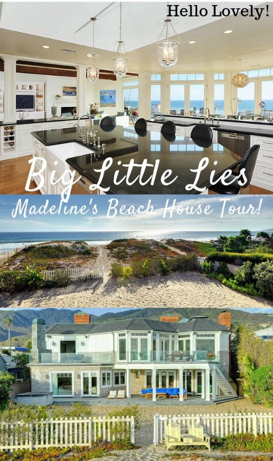 Madeline's beach house in Big Little Lies is a vacation rental in Malibu...come see the oceanfront house tour with Big Little Lies: Madeleine's Beach House Photos! #reesewitherspoon #biglittlelies