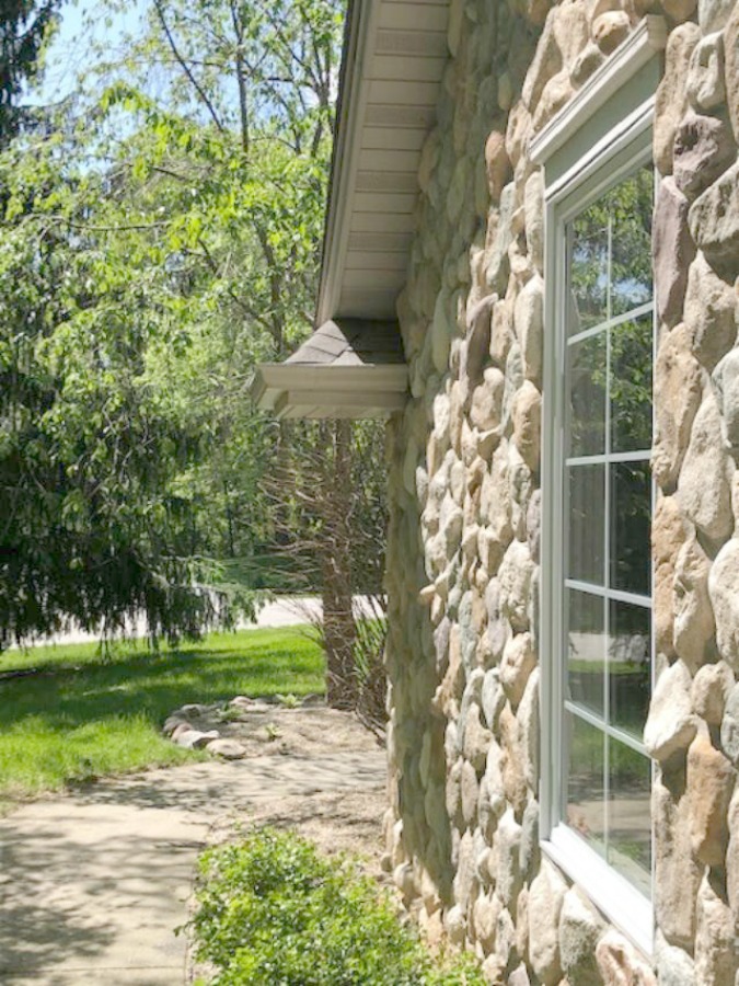 River rock on the exterior of our cottage - Hello Lovely Studio. 7 Little Life Hacks for Coping With Chronic Illness...in case you need a bit of encouragement.