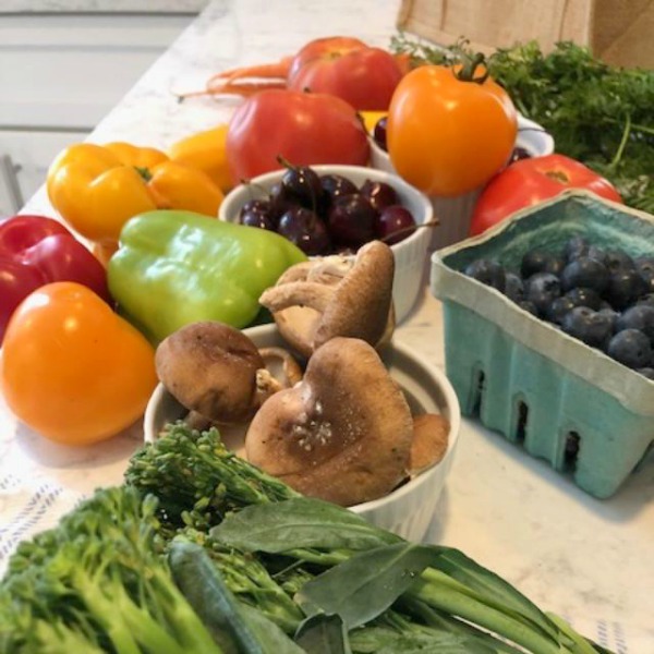 Colorful fruits and vegetables from the Farmer's market - Hello Lovely Studio. #farmersmaket