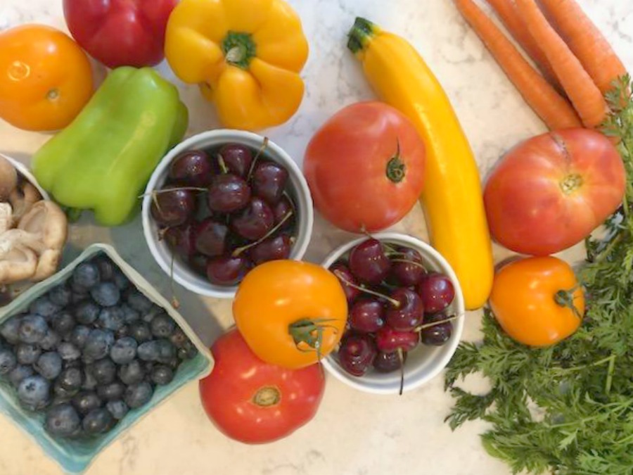 Colorful fruits and vegetables from the Farmer's market - Hello Lovely Studio. #farmersmaket