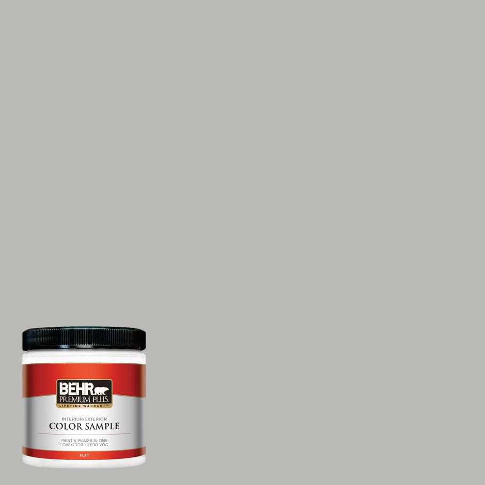 Behr Classic Silver grey paint color that is very close to Annie Sloan Paris Grey chalk paint.