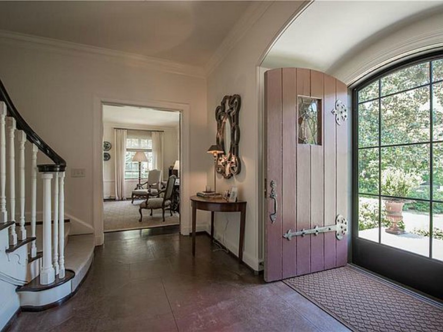 Historic English Tudor House Tour Entry Living Room