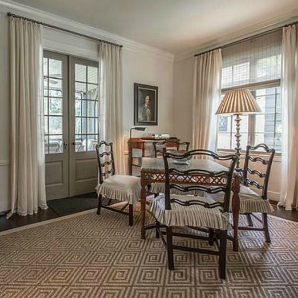 Elegant historic home with Old World style and beautifully classic European inspired interiors in Marietta Georgia was built for the Kennedy-DuPre family.ee more of the Entry, Living Room & Kitchen Design Inspiration As Well As Photos of a Beautiful Georgia Tudor Exterior on Hello Lovely Studio.