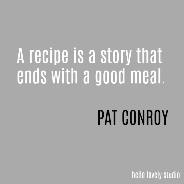 Whimsical and poignant quote by Pat Conroy on Hello Lovely Studio.