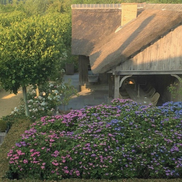 Photo gallery of Greet Lefèvre's Belgian home with interior design inspiration (photos by Claude Smekens and Belgian Pearls). Fall in love with enchanting gardens and traditional Belgian architecture and sophistication. #belgianinteriors #europeancountry #rusticelegance