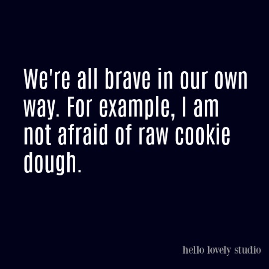 Humor quote on Hello Lovely Studio.