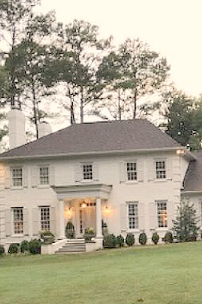 This charming home exterior in Charlotte, NC, boasts curb appeal, traditional design, and inspiring architectural details - Hello Lovely Studio.