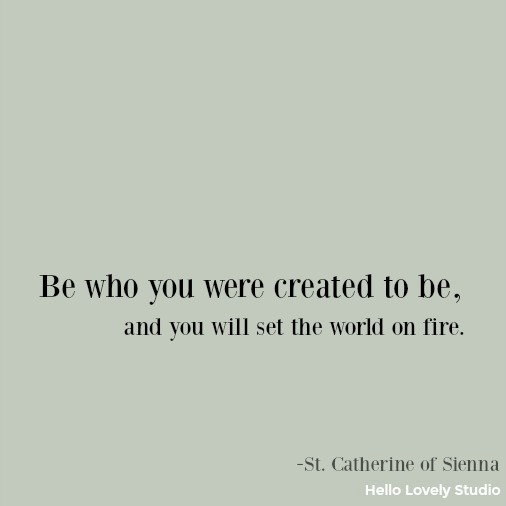 Inspirational quote by Catherine of Sienna on Hello Lovely Studio.