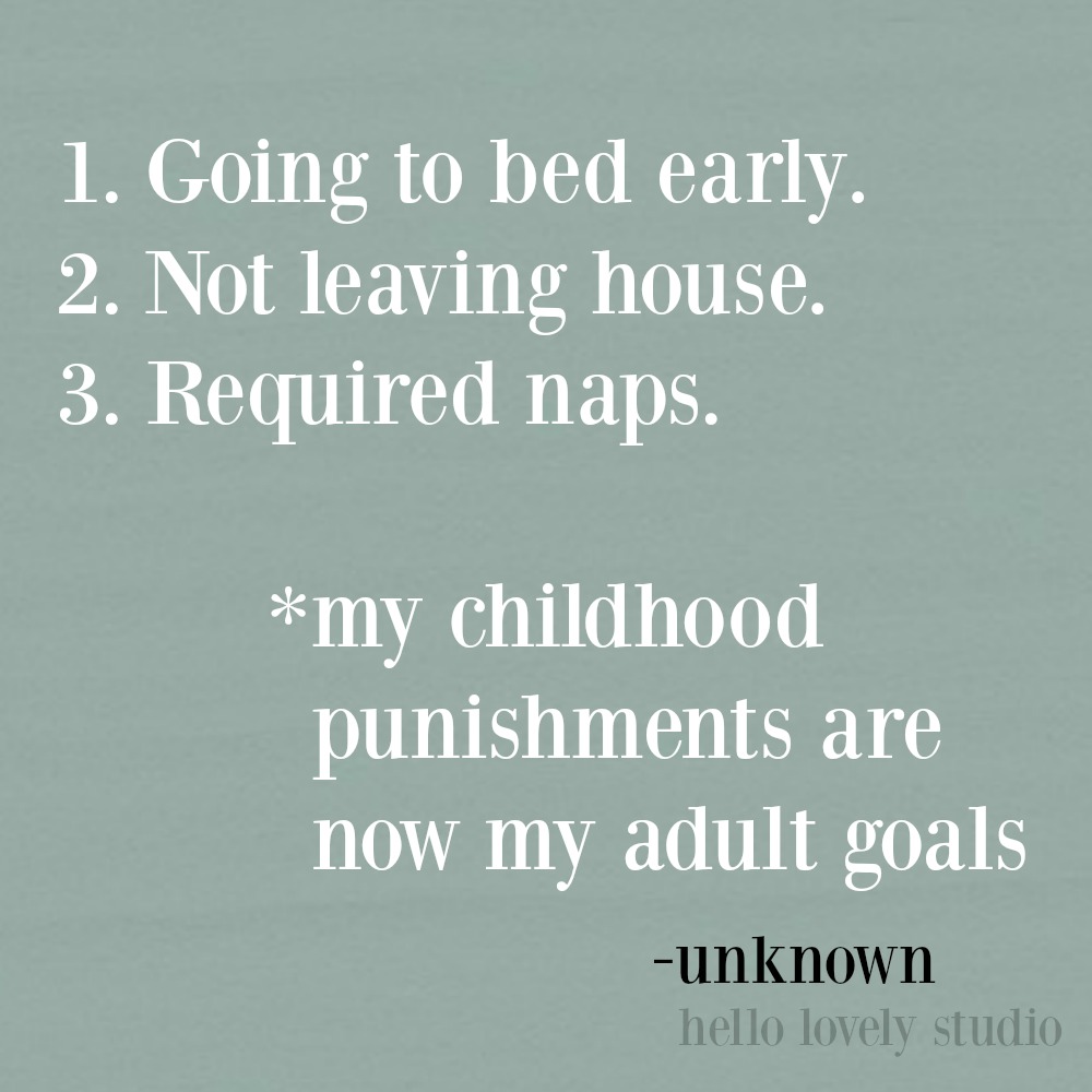 Funny quote with humor on Hello Lovely Studio.