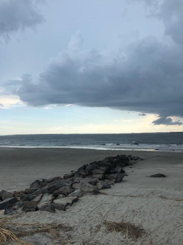 Twilight on the beach. Sullivan's Island is both a town and an island, an affluent suburb of Charleston., South Carolina - Hello Lovely Studio.