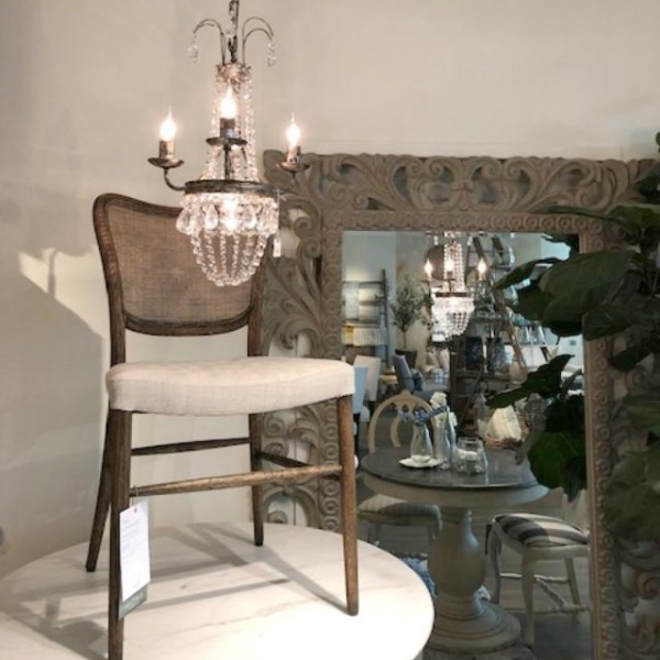 Beautiful upholstered pieces at Arhaus made in the USA have timeless charm and European sensibility for a high end look - Hello Lovely Studio.