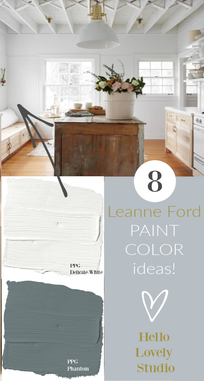 8 Leanne Ford Paint Color Ideas - Hello Lovely Studio. #paintcolors #interiordesign #leanneford