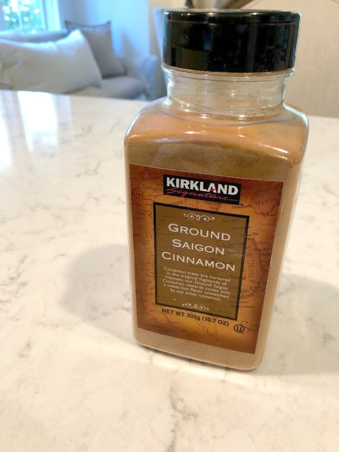 Kirkland Saigon Cinnamon - Easy Cider Donut Cake Recipe in case you love apple cider donuts but want a quick healthier alternative!