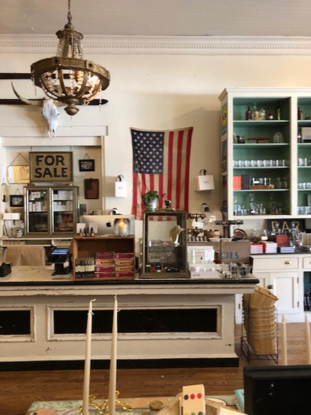 White's Mercantile in downtown Franklin, TN is filled with a charming mix of decor and farmhouse finds - Hello Lovely Studio. CLICK OVER to my place to discover 4 Charming Franklin Tennessee Shops for Vintage, Antiques & Farmhouse Decor Finds!