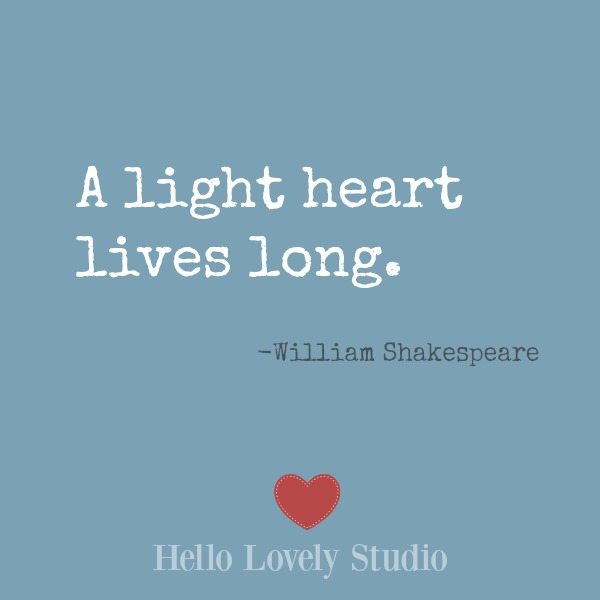 Inspirational quote on Hello Lovely Studio on a blue background. #inspiration #encouragement #wisdom #quotes