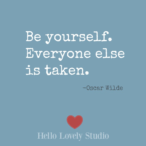 Inspirational quote on Hello Lovely Studio on a blue background. #inspiration #encouragement #wisdom #quotes