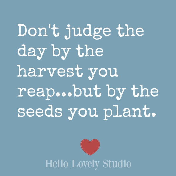 Inspirational quote on Hello Lovely Studio on a blue background. #inspiration #encouragement #wisdom #quotes
