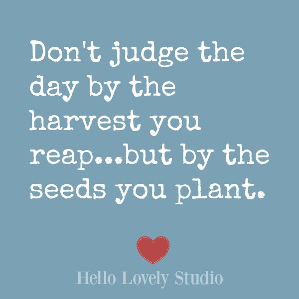 Inspirational quote on Hello Lovely Studio on a blue background. #inspiration #encouragement #wisdom #quotes