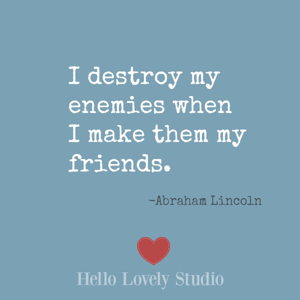 Inspirational quote on Hello Lovely Studio on a blue background. #inspiration #encouragement #wisdom #quotes