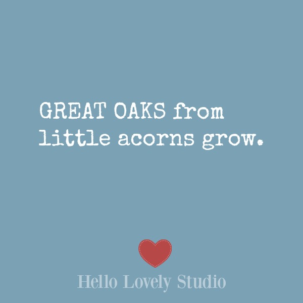 Inspirational quote on Hello Lovely Studio on a blue background. #inspiration #encouragement #wisdom #quotes