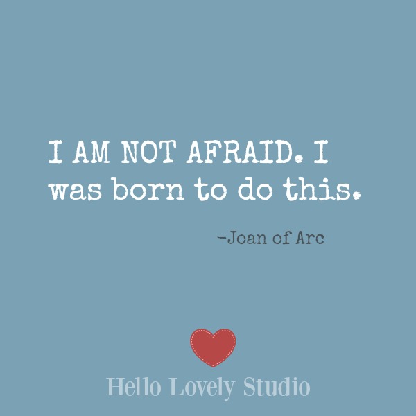 Inspirational quote on Hello Lovely Studio on a blue background. #inspiration #encouragement #wisdom #quotes