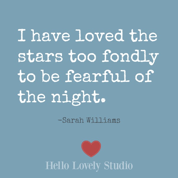 Inspirational quote on Hello Lovely Studio on a blue background. #inspiration #encouragement #wisdom #quotes