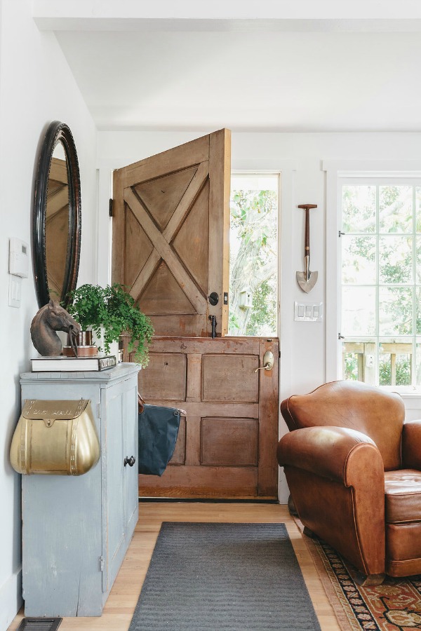 Home of The Design Network's; Living Big in Under 1,000 Sq. Ft. - Theodore Leaf Rolling Stone magazine's digital guru, Matthew Habib. | City Farmhouse Style Photography: Alissa Saylor. Come discover 3 Inspiring Art & Design Books on My Nightstand This Minute I Am Loving!#cityfarmhouse #dutchdoor #interiordesign #moderncountry #rusticdecor