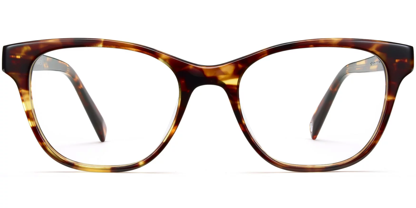 Warby Parker Amelia Eyeglasses in Rootbeer.