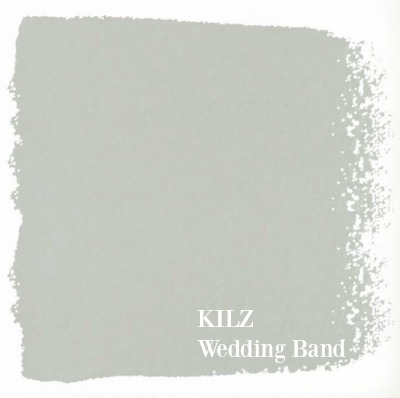 Wedding Band by Kilz is a light grey paint color Joanna Gaines likes using in projects seen on Fixer Upper. #bestgreypaint #kilz #weddingband #interiordesign #paintcolors #joannagaines