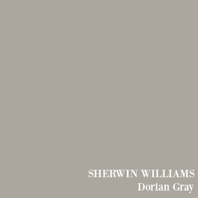 Sherwin Williams Dorian Gray paint color. #bestgray #paintcolors #interiordesign #doriangray