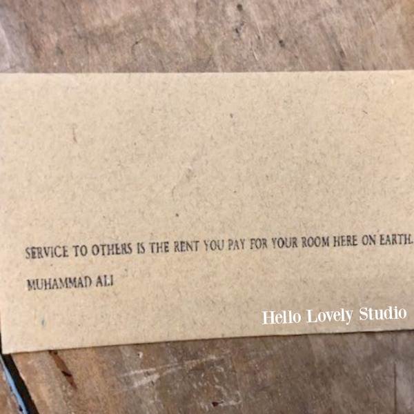 Inspirational quote on kraft paper cards to motivate, encourage, and uplift - Hello Lovely Studio. COME SEE THESE 33 Gorgeous Inspirational Quotes to Encourage, Motivational Messages & Affirmation Cards to Uplift!