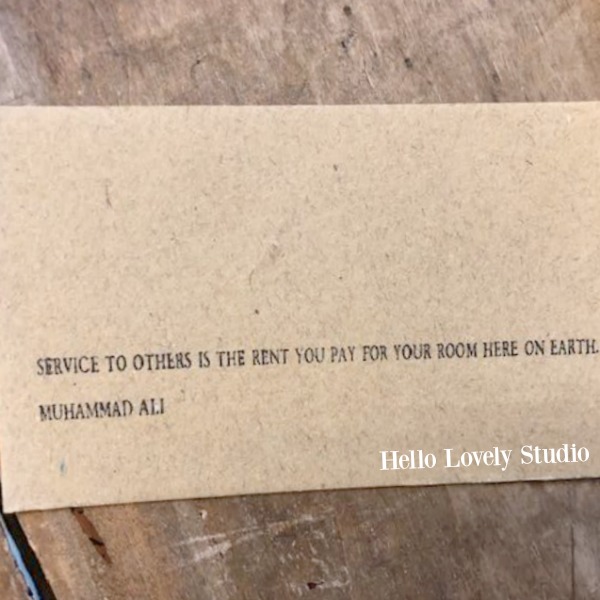 Inspirational quote on kraft paper cards to motivate, encourage, and uplift - Hello Lovely Studio. COME SEE THESE 33 Gorgeous Inspirational Quotes to Encourage, Motivational Messages & Affirmation Cards to Uplift!
