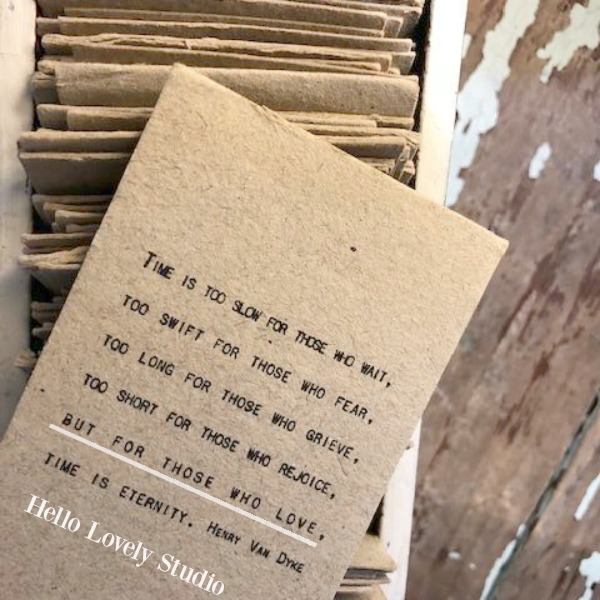 Inspirational quote on kraft paper cards to motivate, encourage, and uplift - Hello Lovely Studio. COME SEE THESE 33 Gorgeous Inspirational Quotes to Encourage, Motivational Messages & Affirmation Cards to Uplift!