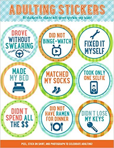 Funny adulting stickers