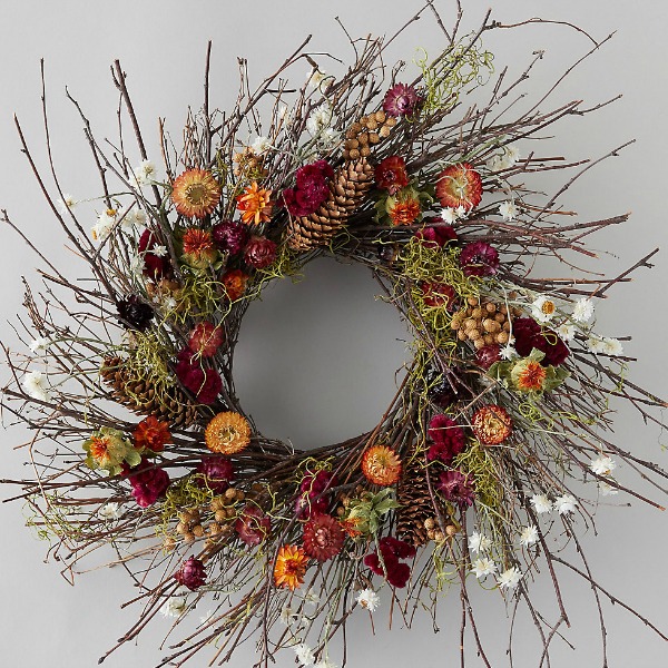 Preserved birch wreath from Terrain