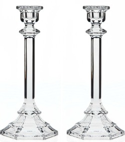 Godinger crystal candlestick pair