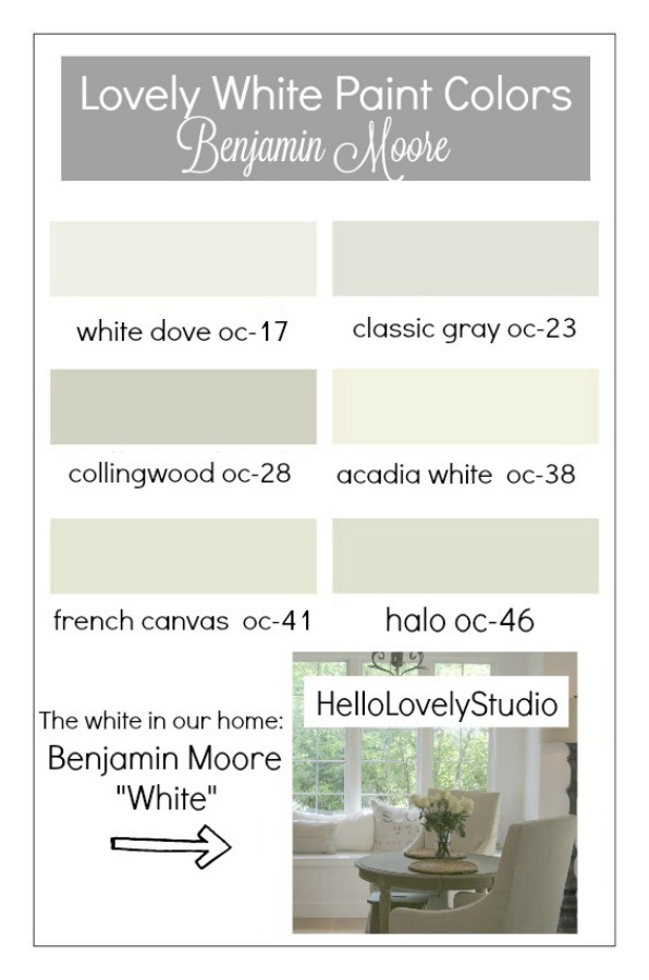 Favorite neutral paint colors from Hello Lovely Studio. Time to Paint Your Walls? Come discover a Refresher to Demystify the Process!#paintcolors #neutralpaint #interiordesign #whitepaint