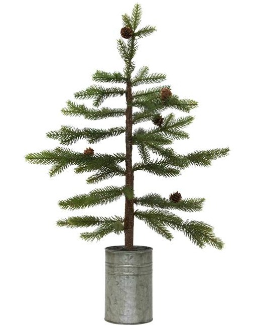 Faux potted mini tree is a sweet lil' holiday hug for the tabletop. #christmasdecor #fauxtree #tabletop