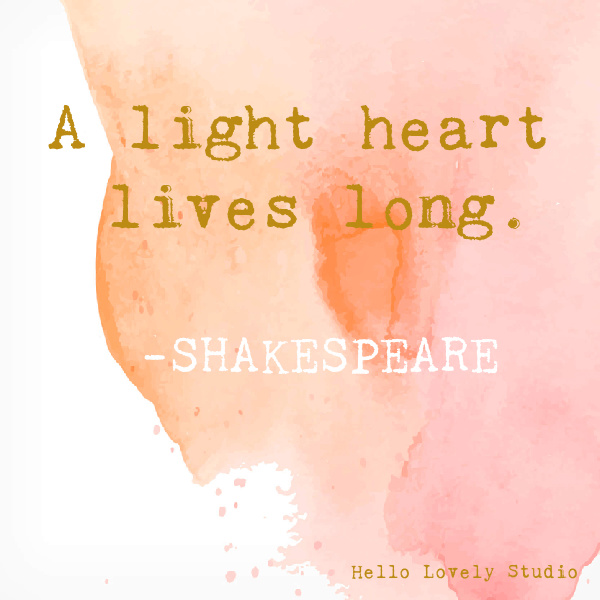 Shakespeare whimsical inspirational quote on Hello Lovely Studio on a watercolor background. #whimsicalquotes #inspirationalquotes #hellolovelystudio #shakespeare