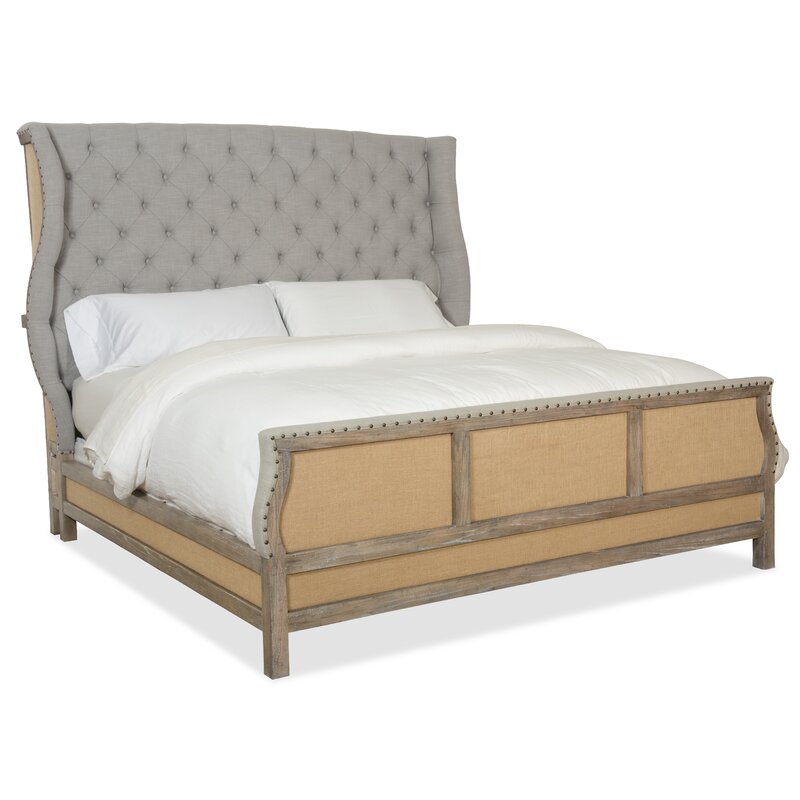 Boheme Von Vivant Antwerp Linen Tufted Deconstructed Bed