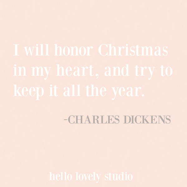 Inspirational holiday and Christmas quote on a pink background - Hello Lovely Studio. #inspirationalquote #christmas #holidayquote