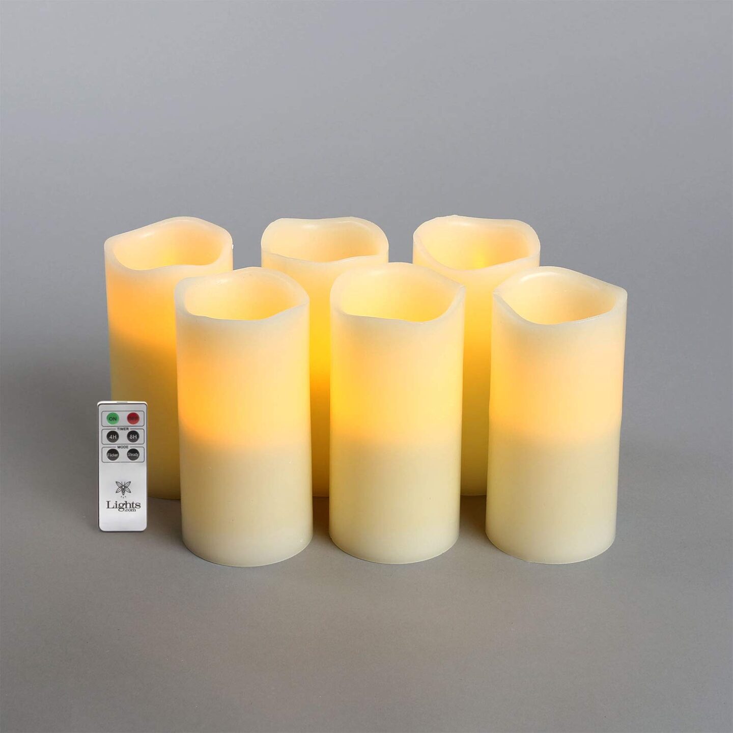 Flameless pillar candle set with remote - Come explore Thanksgiving table decor! 