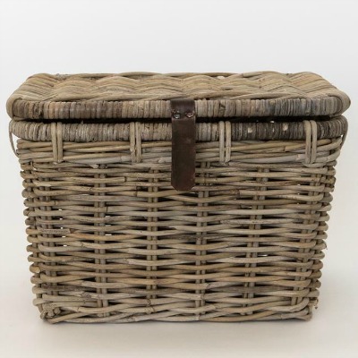 French Rattan Trunk Basket McGee